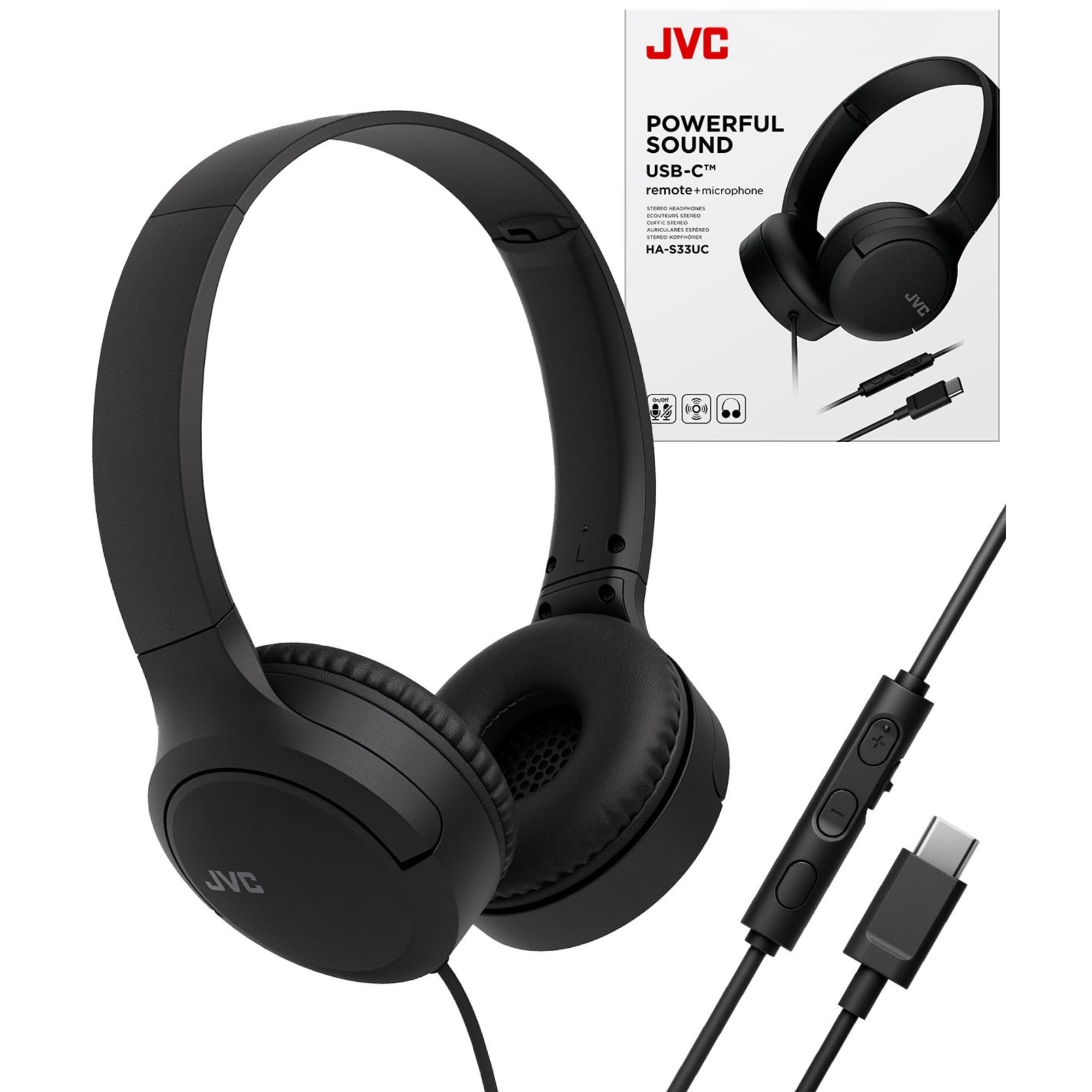 Amazon.com: JVC USB-C Wired On-Ear Headphones with Mic